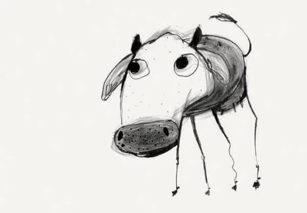 Cow painting study