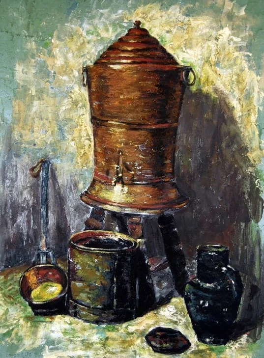 Still life oil painting